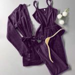 طقم بيجامة شتوي مع روب - X45