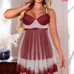 قميص نوم شفاف قصير - كود 142