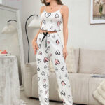 طقم 2 قطعه توب وبنطلون - كود 2195