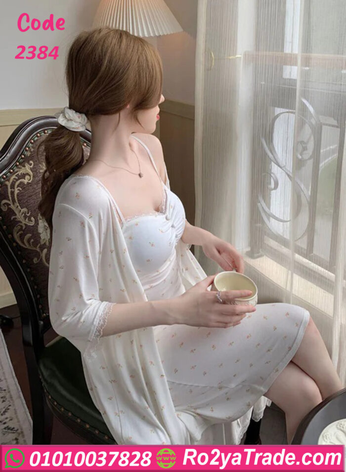 كاش للنوم بالروب للعرايس - كود 2384