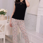 بيجامة نسائية ظهر شيفون - كود 3916