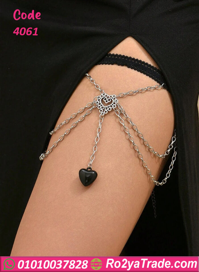 سلسلة ساق رومانسية على شكل قلب - كود 4061