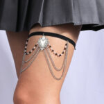 سلسلة ساق من الخرز الصغير على شكل قلب - كود 4065