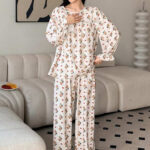 بيجامه كم دلع حريمي - كود 4943