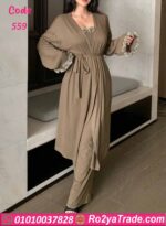 بيجامه نسائي بروب للعروسه - كود 559