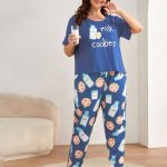 طقم نسائي صيفي بطبعات - كود 702