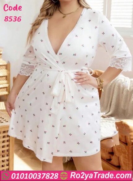 كاش قصير بالروب للعرايس - كود 8536