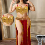 بدلة رقص مصريه قطعتين - كود 0431