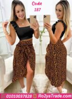 توب وجيب قصيرة بلمسة انيقه - كود 187
