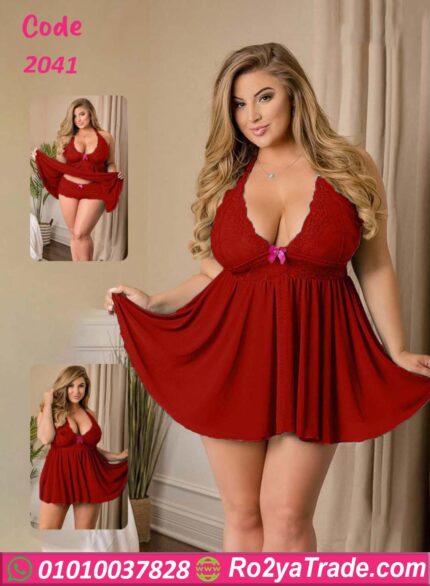 قميص نوم شيفون للعرايس - كود 2041