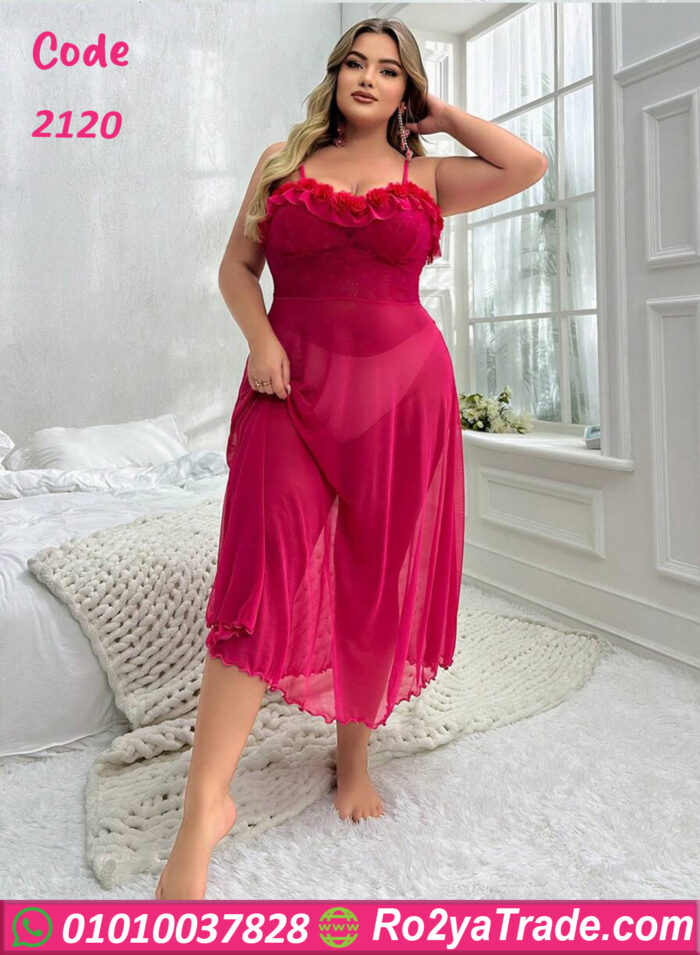 قميص نوم شيفون - كود 2120