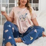 بيجامه نسائيه نعومة القماش - كود 3022