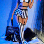 طقم تنكري Striped - كود 348