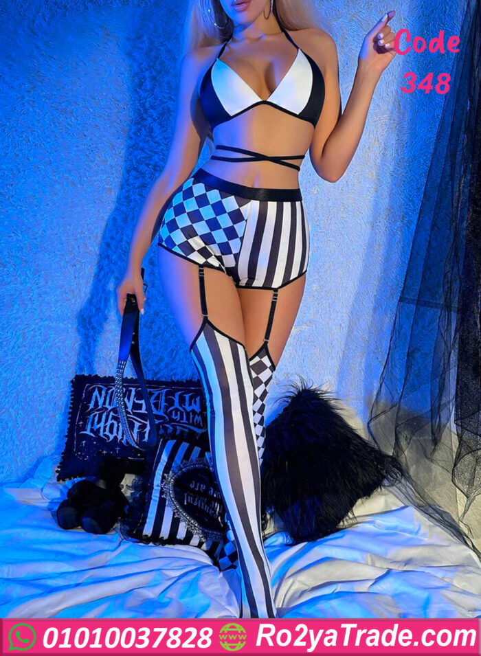 طقم تنكري Striped - كود 348