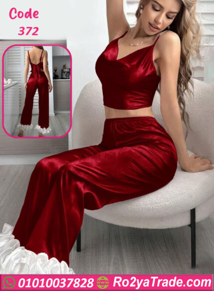 بيجامه نسائي للعروسه - كود 372
