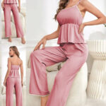 طقم 2 قطعه توب وبنطلون - كود 4921