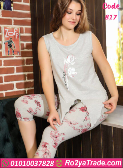 بيجامه حريمي كت وبرمودا - كود 817