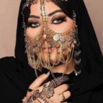 برقع بدوي مزخرف - كود 8541