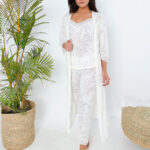 طقم بيجامة نسائي بروب - كود 9070