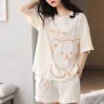 بجامة شورت حريمي - كود 01033