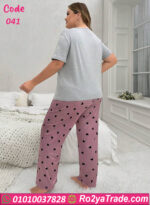 بيجامه نص كم حريمي - كود 041