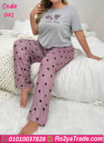 بيجامه نص كم حريمي - كود 041