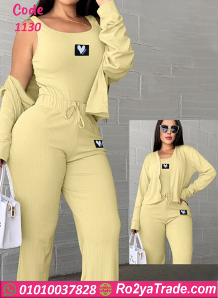 ترينج حريمي 3قطع خروج - كود 1130