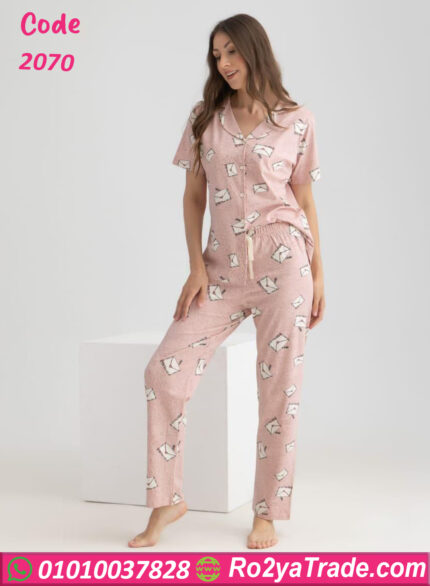 بيجامه حريمي صيفي بيتي - كود 2070