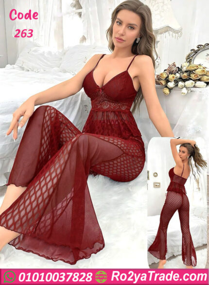 بيجامه نسائي للعروسه - كود 263