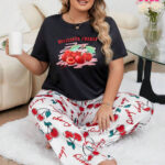 طقم بنطلون وبلوزة أنيق - كود 3015