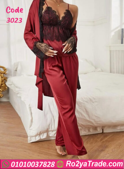 بيجامه للعرايس 3 قطع - كود 3023