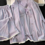 بيجامه حريمي انيقه 3 قطع - كود 341