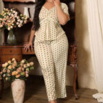 بيجامه قطعتين حريمي - كود 4019