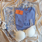 بيجامه قطن حريمي 3 قطع - كود 4050