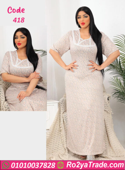 جلابيه نص كم بيتي - كود 418