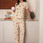 بيجامه حريمي كرز للعرايس - كود 502