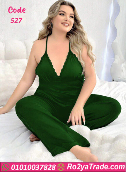 طقم بيجامة نسائي دانتيل - كود 527