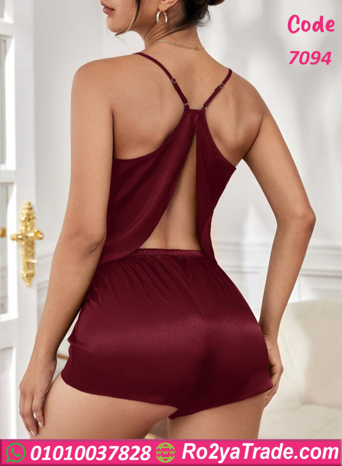 بجامه هوت شورت ستان للعرايس - كود 7094