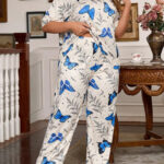 بجامه قطن حريمي نص كم - كود 807