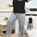 بيجامه حريمي نص كم - كود 808