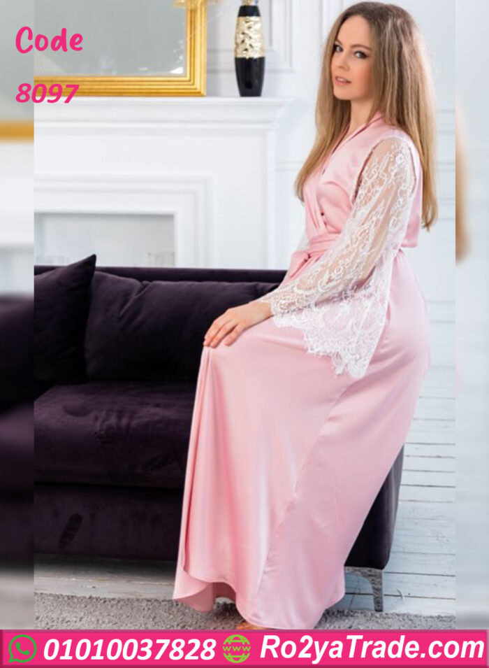 روب ستان طويل للعروسه - كود 8097