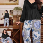 بيجامه قطعتين للعرايس - كود 876