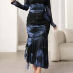 فستان طويل ضيق - كود R0052