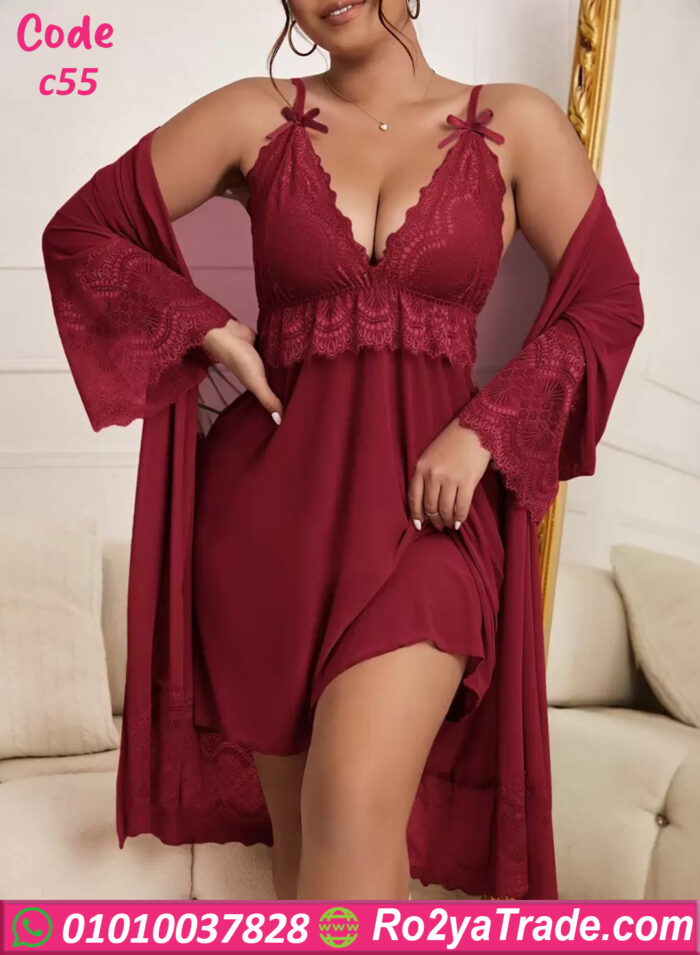 لانجري شفاف سكس بالروب - كود c55