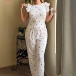 بيجامه كت بنقشه قلوب - كود 021