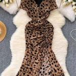 فستان طويل تايجر مفتوح مالجمب - كود 0267