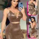 لانجري ميني جيب بألوان جريئة - كود 0347