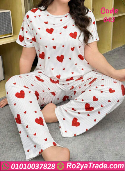 بيجامه بيتي صيفي - كود 043