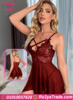 قميص نوم شيفون قصير سكس - كود 058