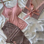 طقم بيجامة 3 قطع - كود 1018